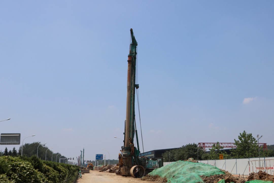 强悍体现赢青睐！永利集团官网智能360H旋挖钻助力南京312国道改扩建