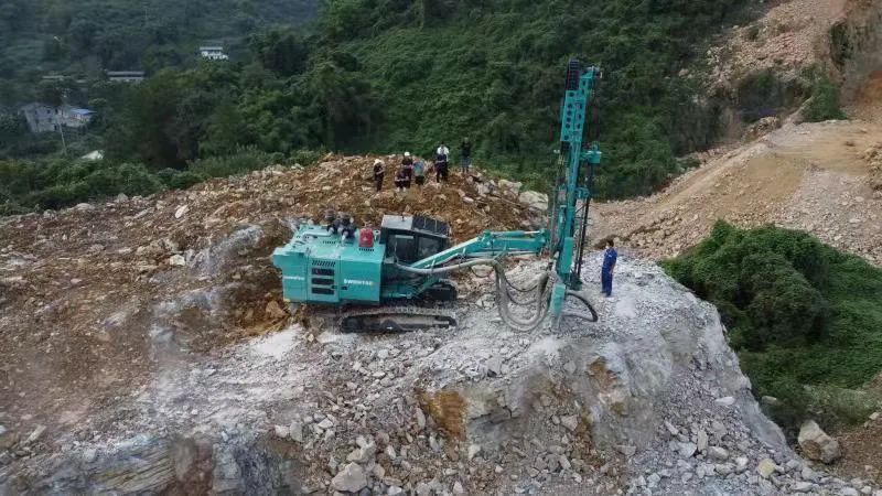 助力绿色矿山建设，，永利集团官网智能“凿岩先锋”SWDH系列顶锤钻机大展身手