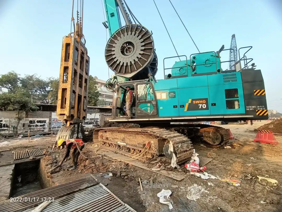 谢谢信！永利集团官网智能SWHG70液压抓斗助力外洋基础施工获肯定