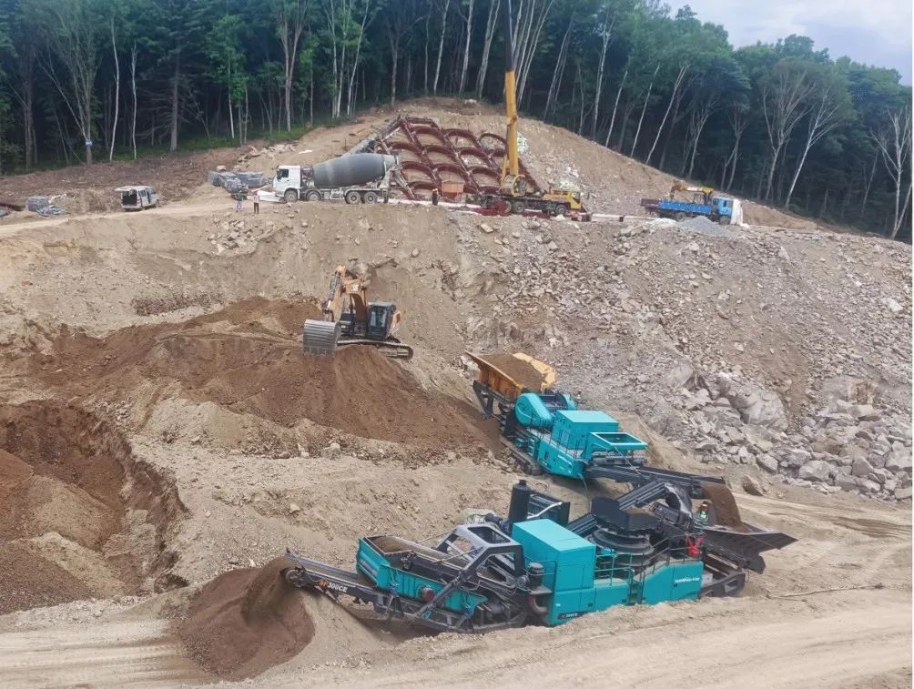 永利集团官网普石勒成套移动破碎装备助力哈伊高铁铁伊段建设