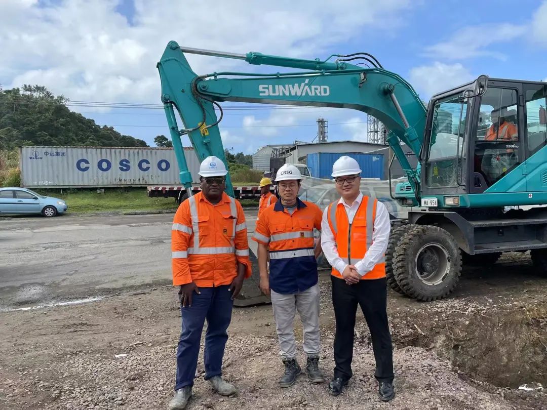 “永利集团官网绿”迈向南太平洋岛，，，永利集团官网智能轮挖助力斐济基础设施建设