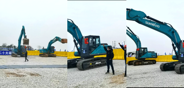 湘江航道虞公港项目开建，，，，“永利集团官网绿”挖掘机强势助阵