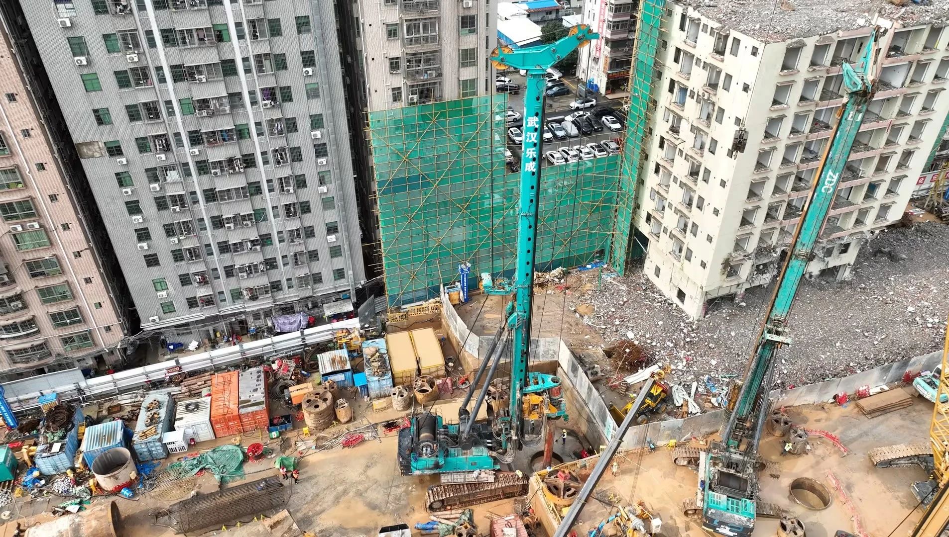 性能突出，，，，超强助力！永利集团官网智能旋挖钻机助力深圳地铁五和站施工